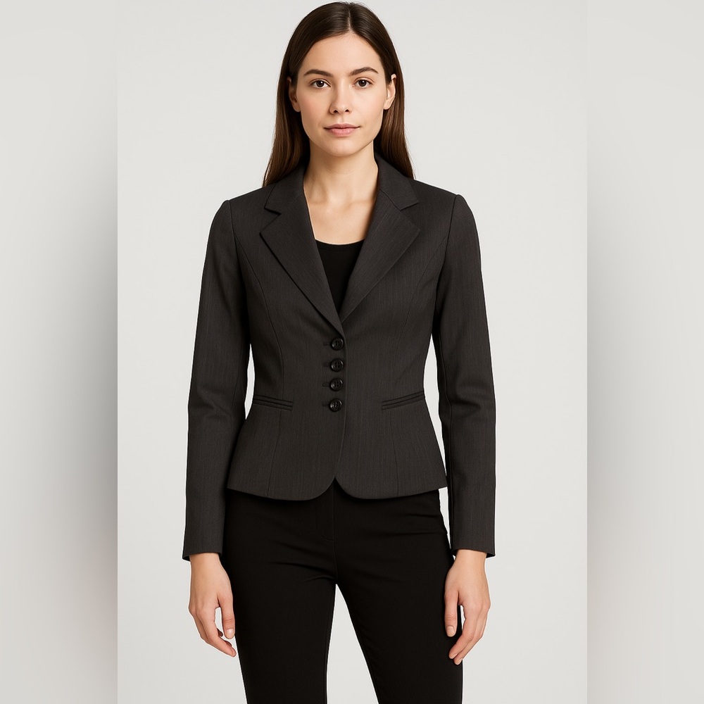 The Limited Pinstripe Fitted Peplum Blazer – Size 2